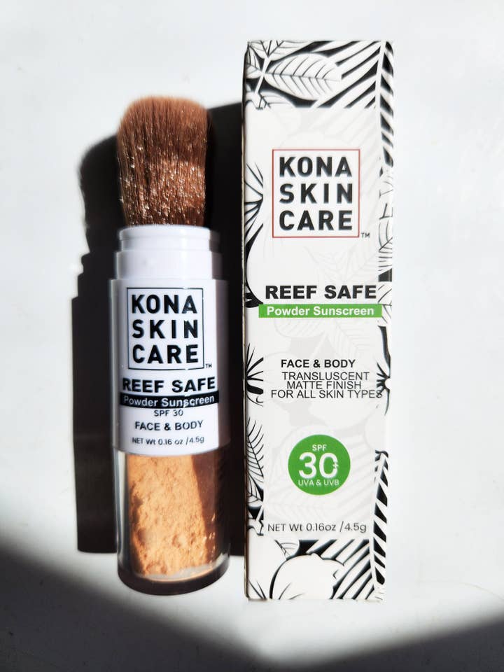 REEF SAFE SPF POWDERED SUNSCREEN for wholesale by Kona Skin Care