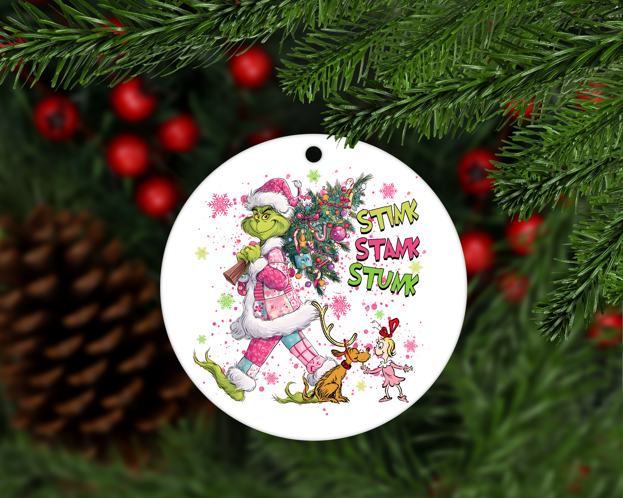 Shades Jewelry & Gifts - Vente Objets de décoration - Ornement Grincheux Puant, Puant, Puant, Noël, Ornements0