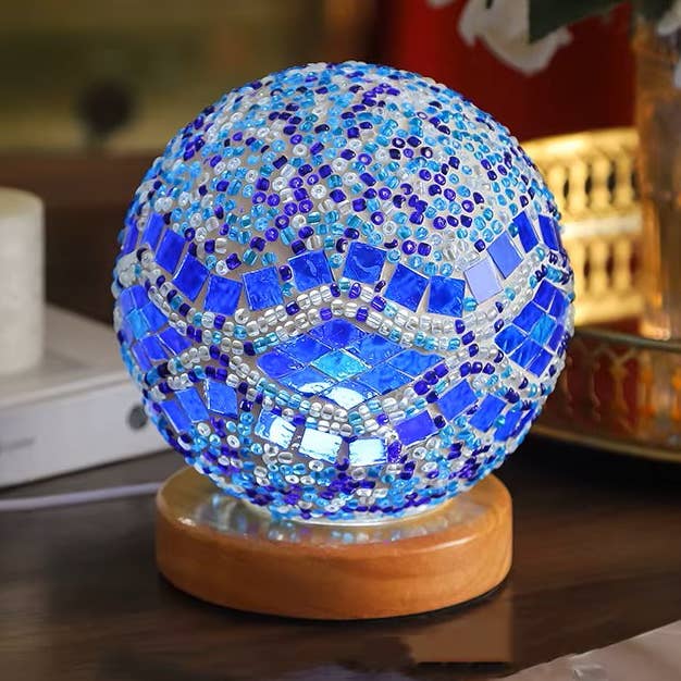 Mosaic Lamp - Baroque Style Handmade Mini Lamp for wholesale by Atlantique