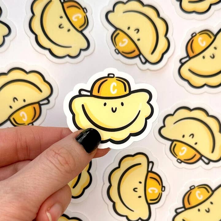 Pittsburgh Pierogi (Cheddar) Mini Sticker for wholesale by Shop Emily M