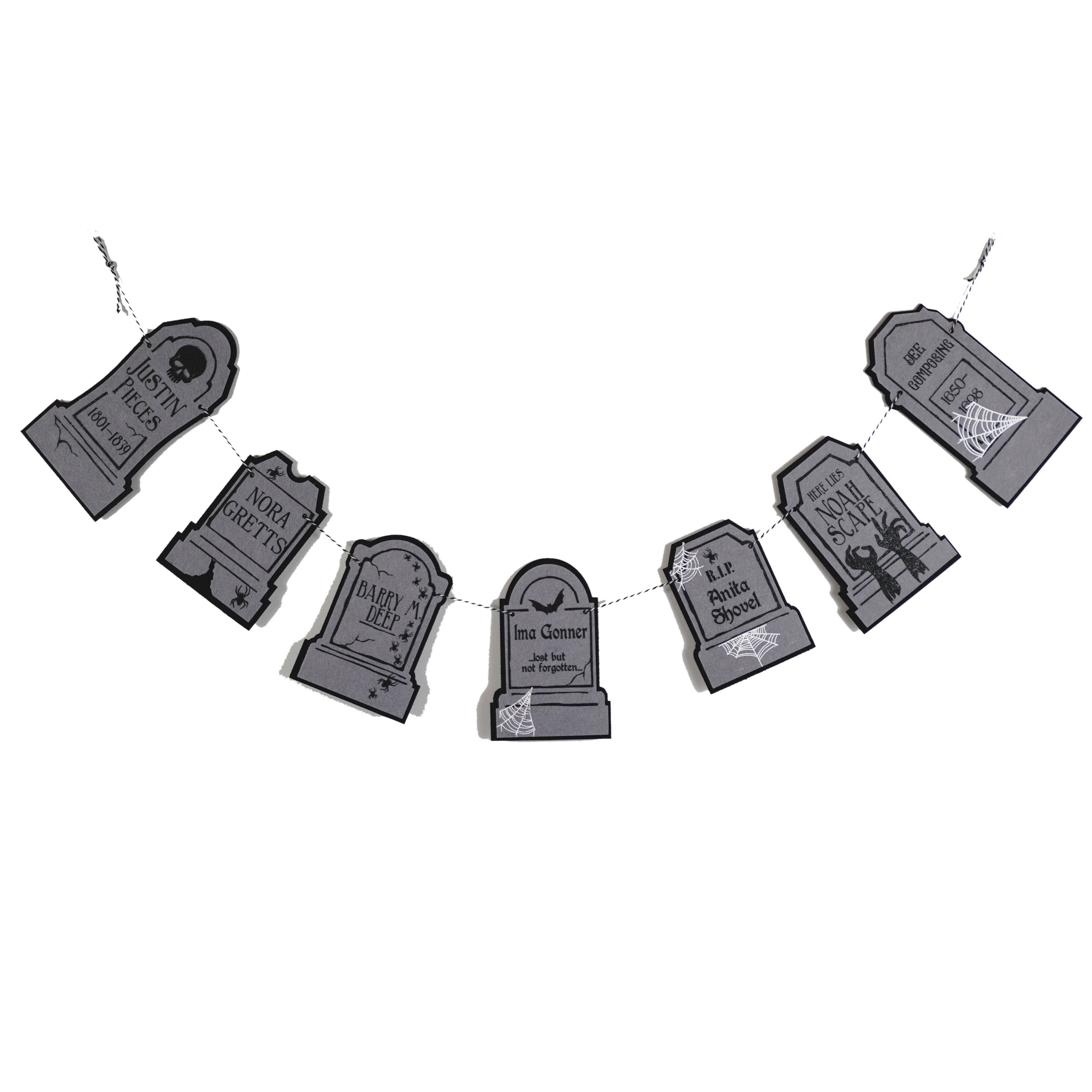 Decomod - Venta al por mayor Banderines/guirnaldas - Guirnalda de Fieltro para Lápida Humorística de Calidad Premium en Capas1