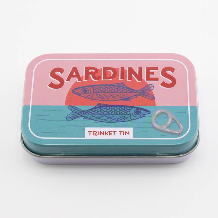 Sardine Tin - Stationery Trinket Tin for wholesale by Bobo Design Studio