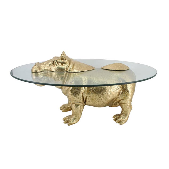DA1776 - Low Table/End Table Hippopotamus - Safari for wholesale by Socadis