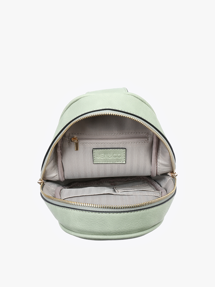 Jen & Co. - Wholesale Crossbodytas - Dames - M2437 Pamela draagtas met dubbele ritssluiting en afneembare riem8