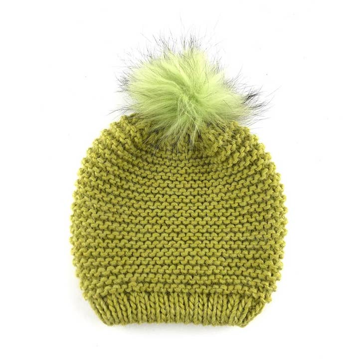 MILANO AMOUR - Wholesale Beanie - Women's - HAT WOOL BEANIE WITH REAL FUR POM POM6