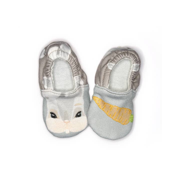 Bunny + carrot baby shoes for wholesale by Olly & Arya