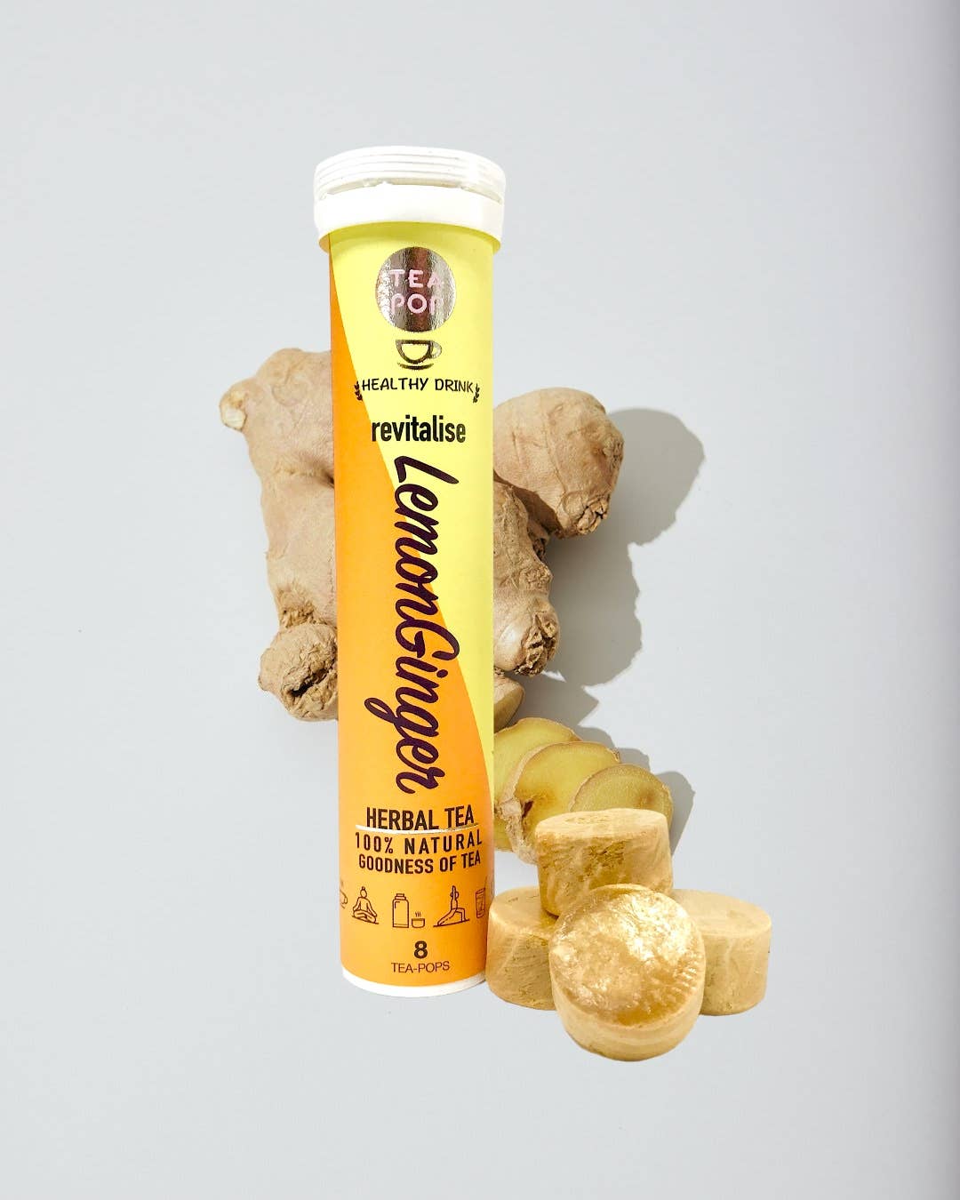 Northern Tea Company - Vendita all'ingrosso Tisane salutari e depurative - Tè-Pop Limone e Zenzero | Miscela Erboristica Naturale | Senza Caffeina2