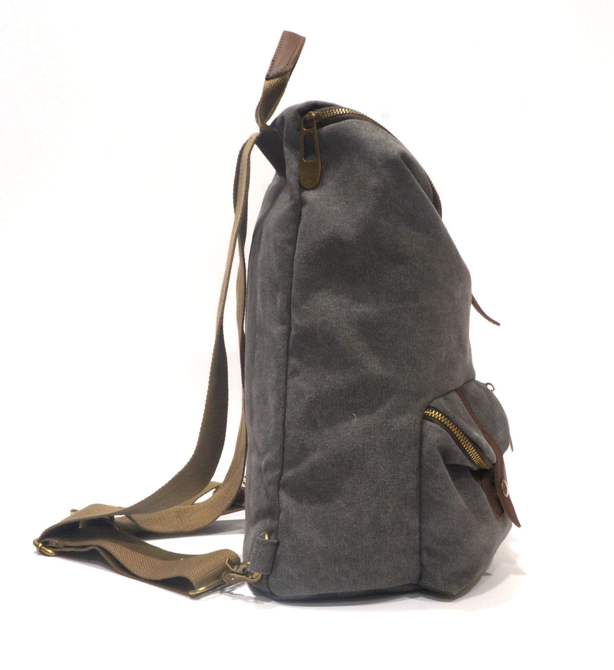 ZEDE PARIS - Wholesale Backpack - Women's - SAINT-PAUL - Canvas and leather backpack60