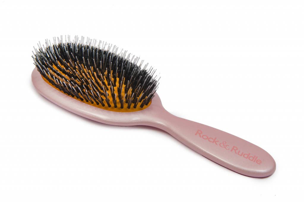 Rock & Ruddle – wholesale Hair brush/comb – Detangling Boar Bristle Hairbrush Rose Gold1