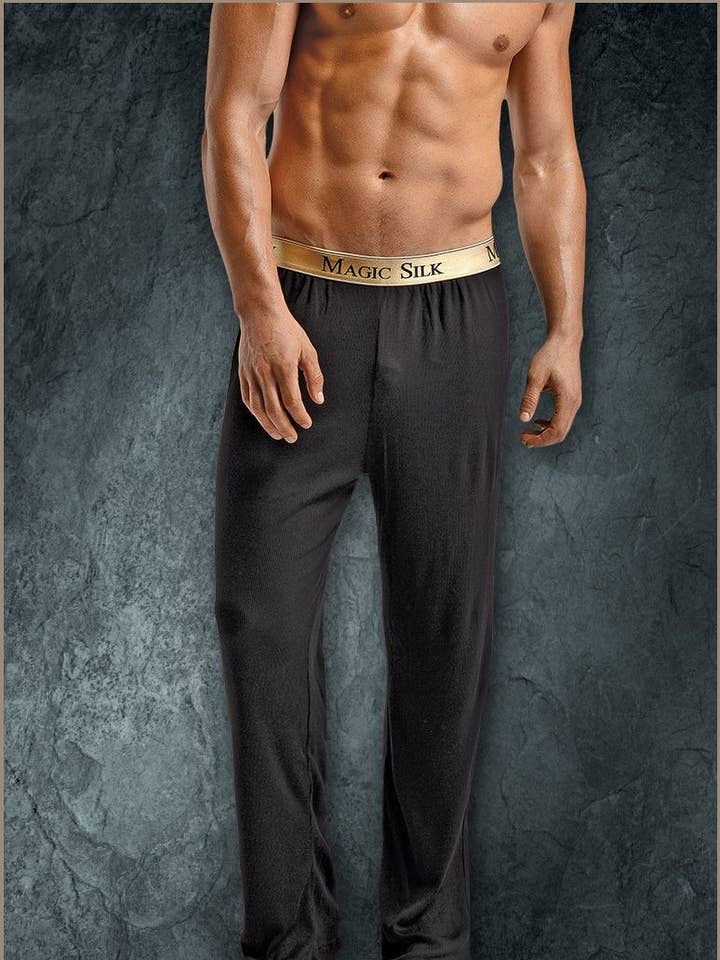 Magic Silk Loungebyxa Svart Stor MS1887 för wholesale av Lingerie Mart