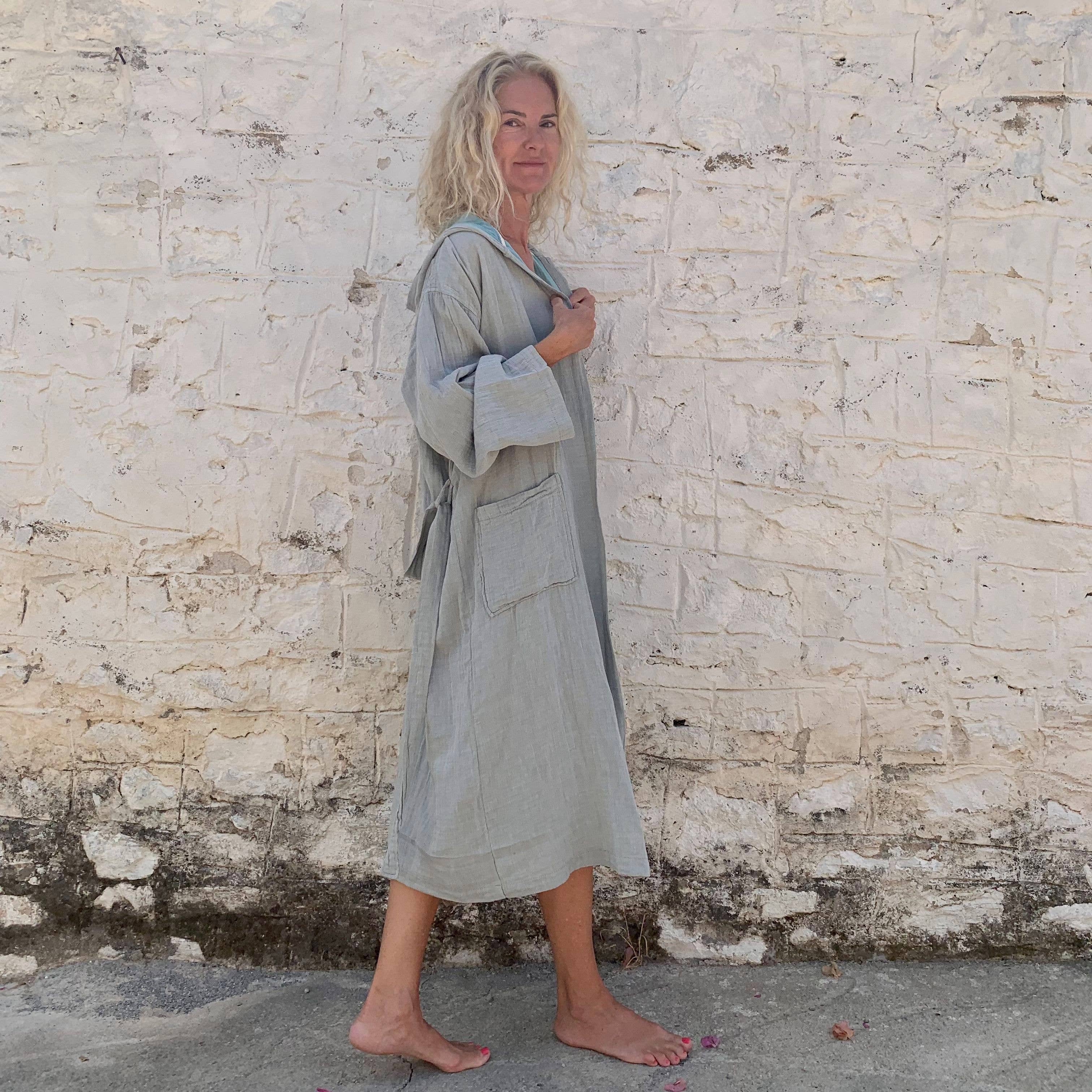 loom.ist – Robe - Mulher por atacado – Robe com Capuz de Musselina21