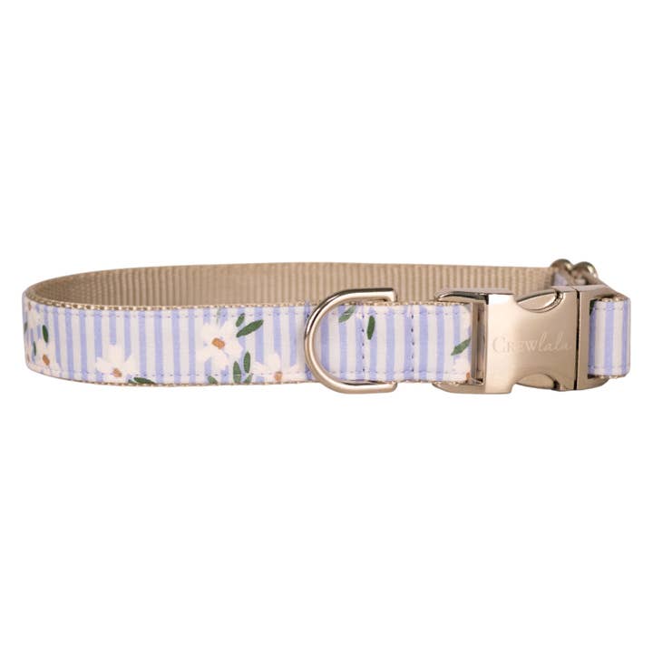 Nantucket Bloom Dog Collar for wholesale by Crew LaLa