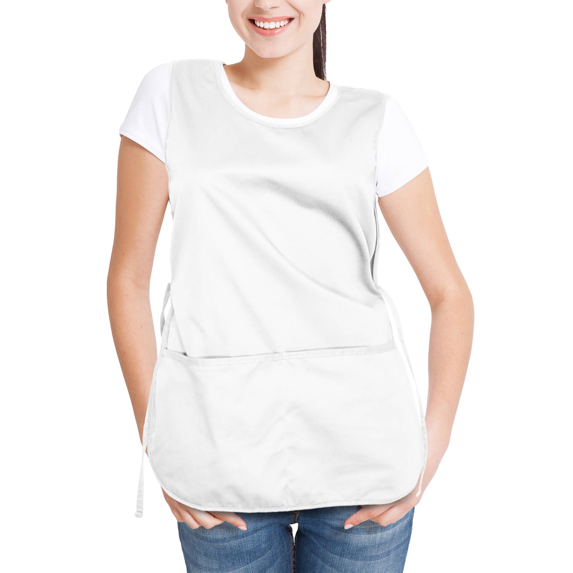 Dalix - Wholesale Apron - DALIX Cobbler Apron 2 Pockets Smock Regular 28.5" x 18.5"34