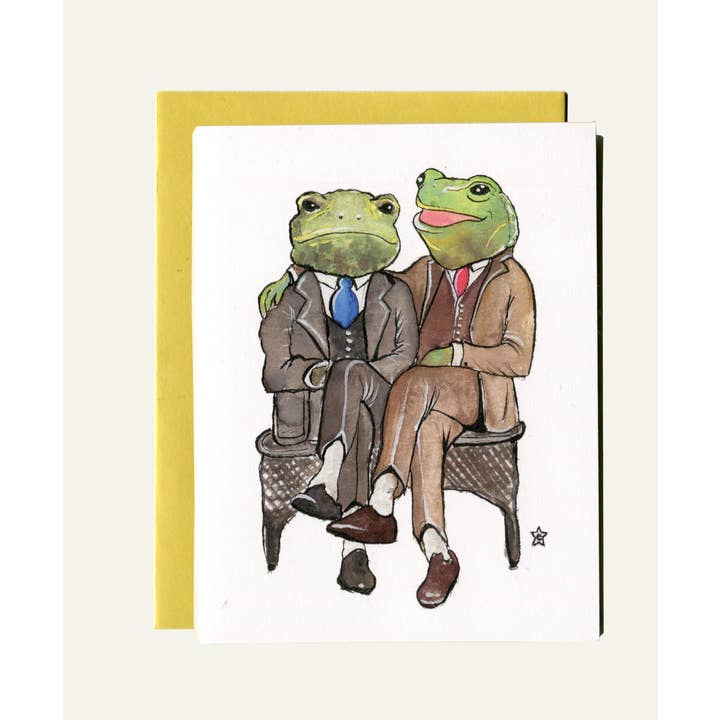 Darling Illustrations - Wholesale Love Card - You're Ribbiting - Frog Notecard2