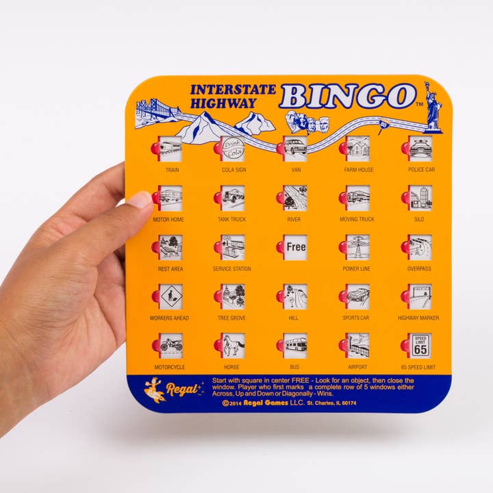 Regal Games - Wholesale Board Game - Original Travel Bingo Counter PDQ 24 count