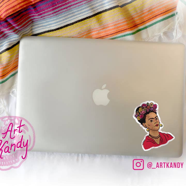 ArtKandy - Wholesale Sticker - Frida Kahlo Flower Crown Sticker3