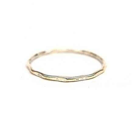 Fair Anita - Wholesale Band/Stacked Ring - Sterling Stacking Rings - Textured1