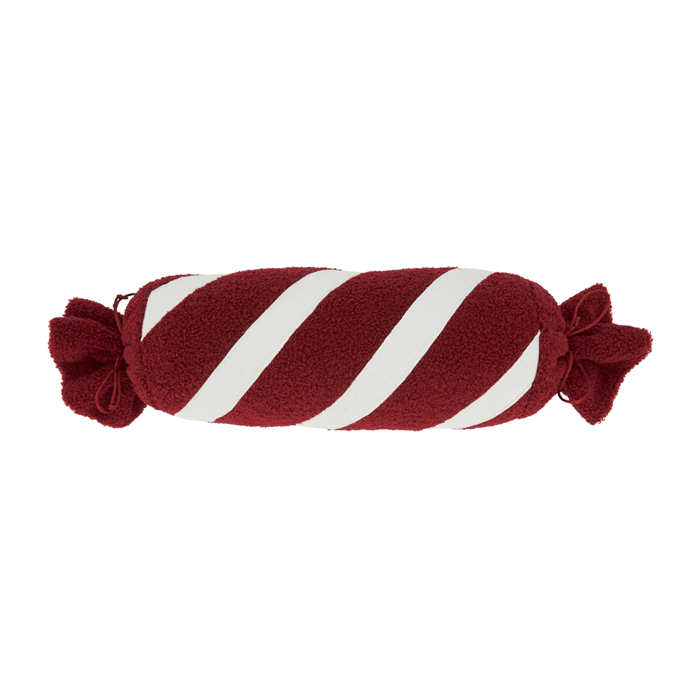 Fennco Styles – wholesale Throw/decorative pillow – Red & White Striped Candy Design Holiday Decorative Pillow2