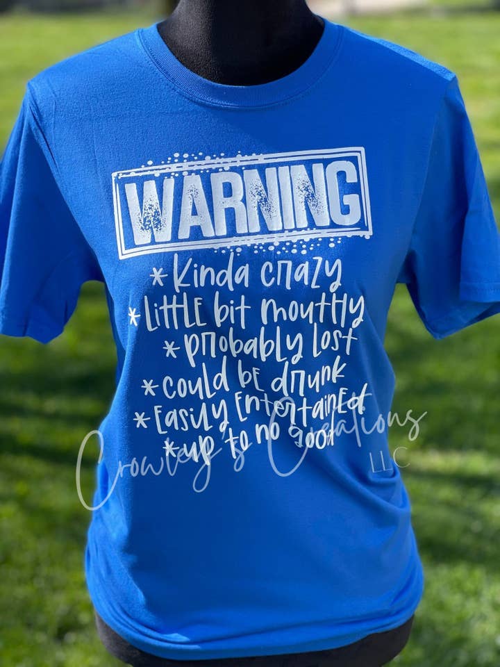 Avertissement : Kinda Crazy sur Royal pour la vente par Crowley's Creations, LLC