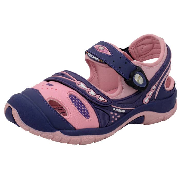 Kids Toe Guard: 6964 Purple for wholesale by Gold Pigeon Shoes