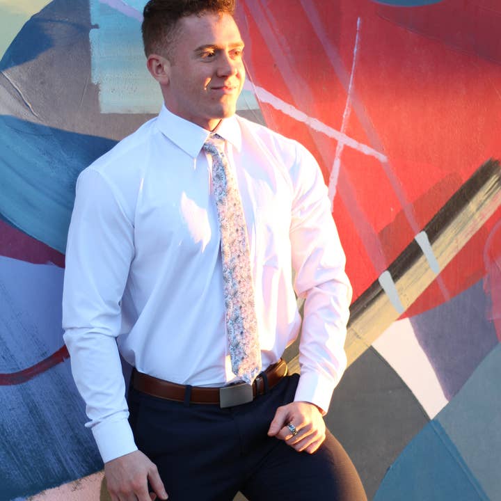 Tough Apparel - Wholesale Necktie - Men's - Mahalo - Tropical Hibiscus Tie