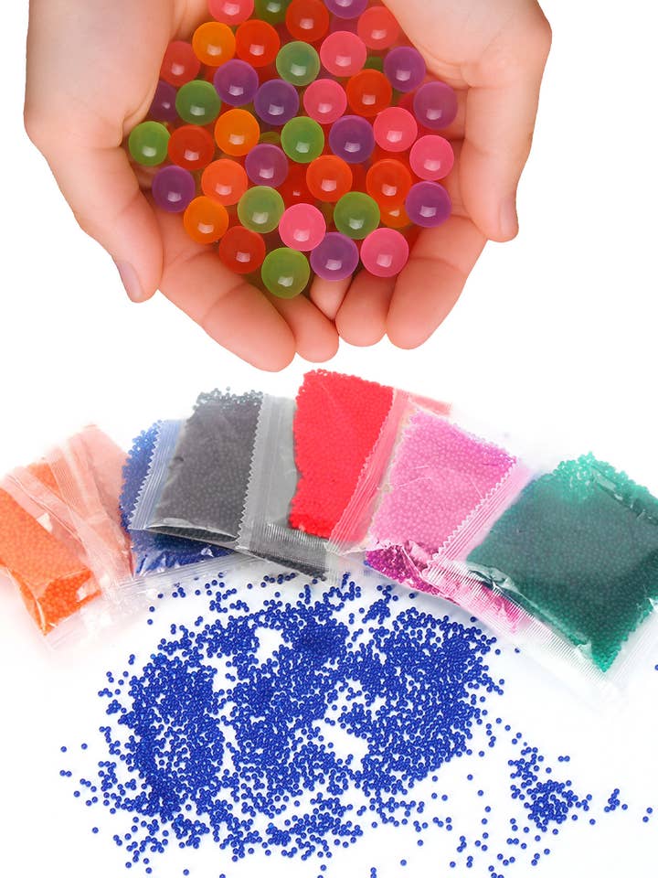 Sólido 8000 Piezas Cuentas de Agua No Tóxicas Mezcladas para venta al por mayor de Cap Zone