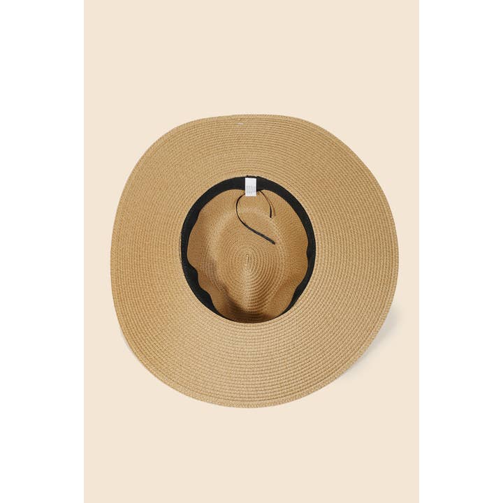 Anarchy Street - Wholesale Straw Hat - Women's - Straw Braided Rope Strap Fedora Hat