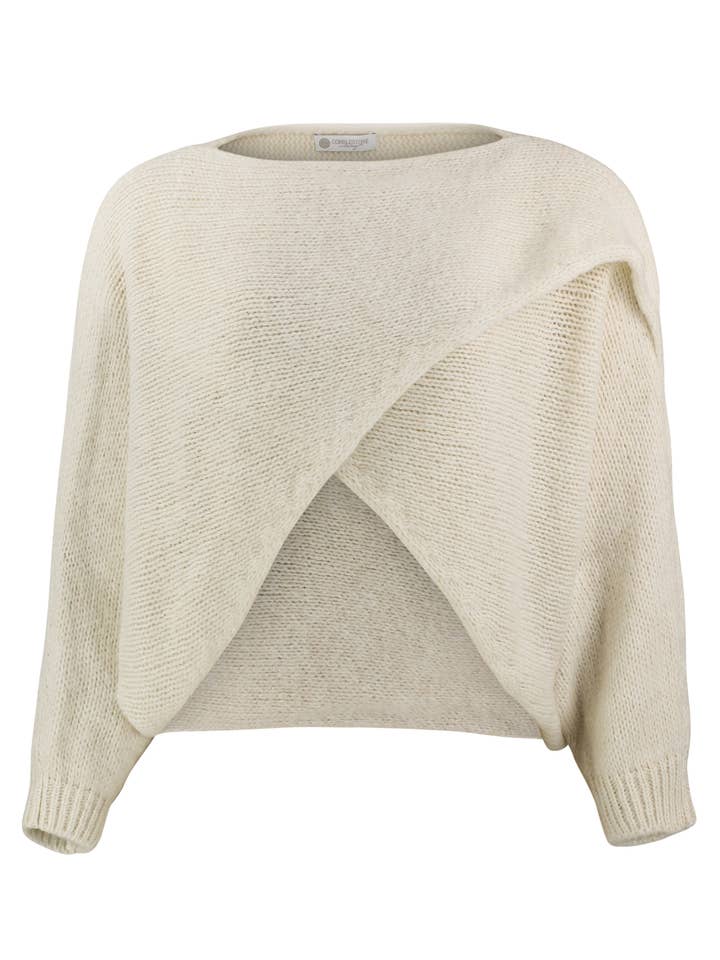 CobbleStone Living - Wholesale Knit Sweater - Women's - Alessandra Knit Wrap4