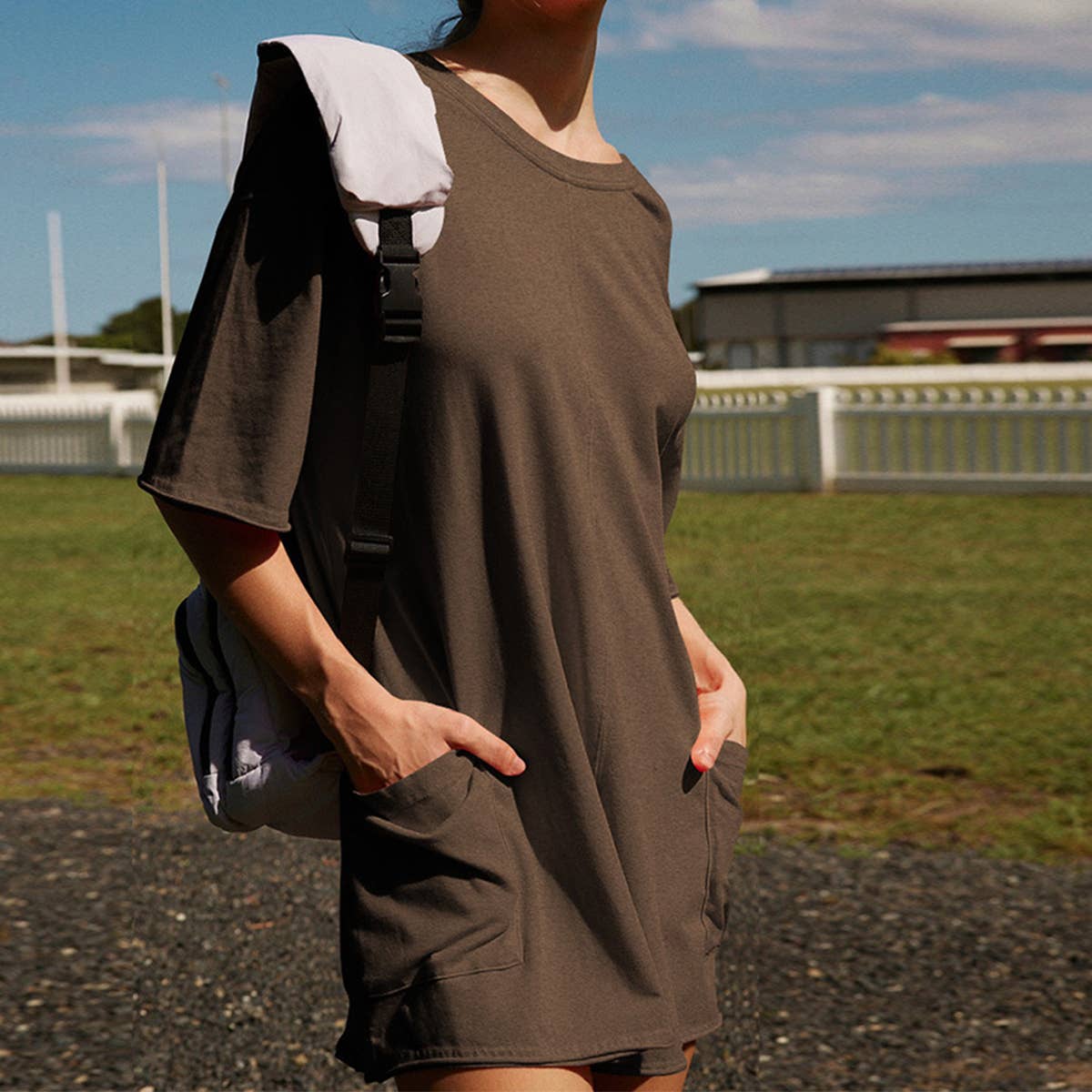 Lily Clothing - Wholesale Romper - Women's - Solid color personality backless jumpsuit0