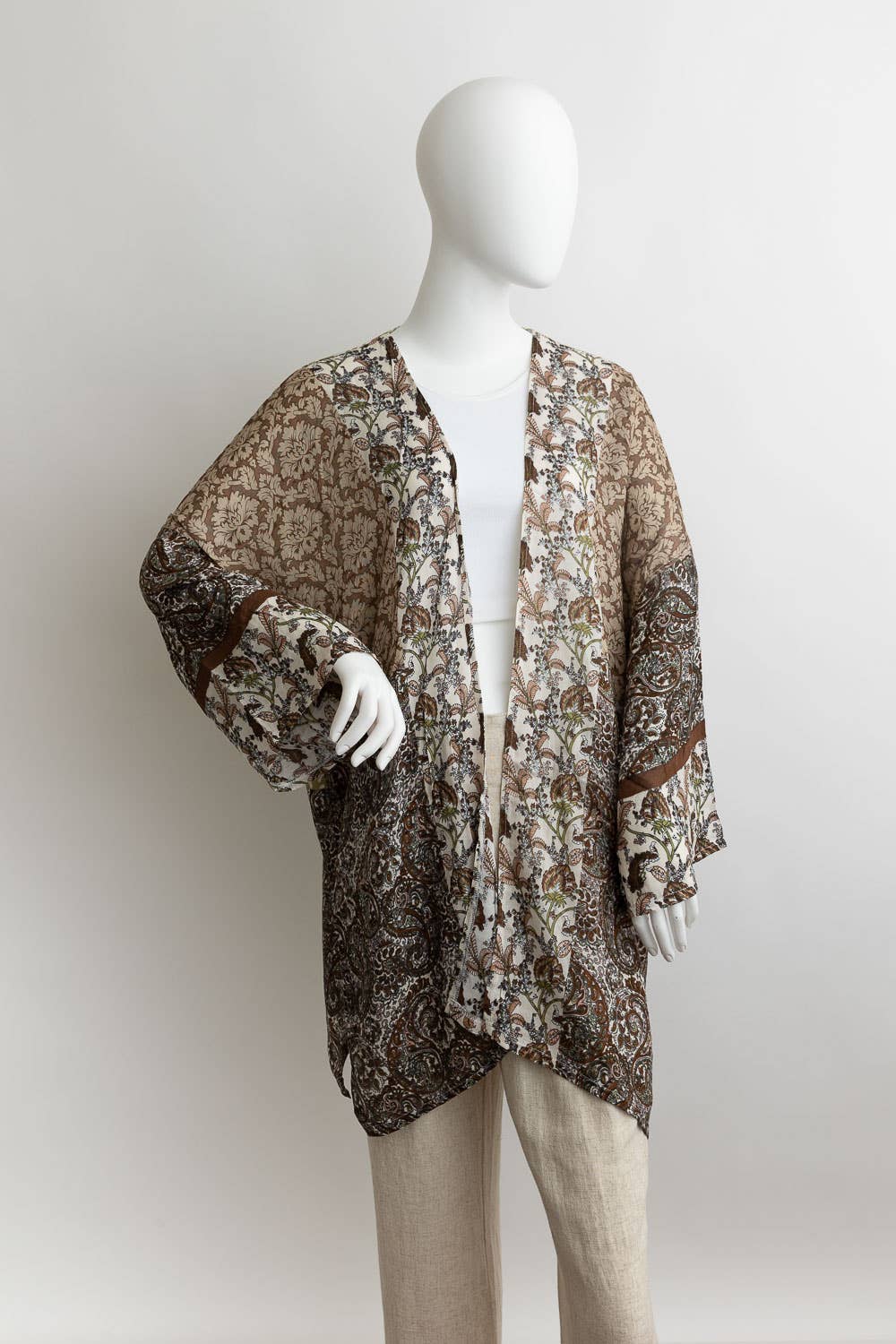 Leto Accessories - Vente Kimono – femme - Kimono d'été léger à motifs multiples2