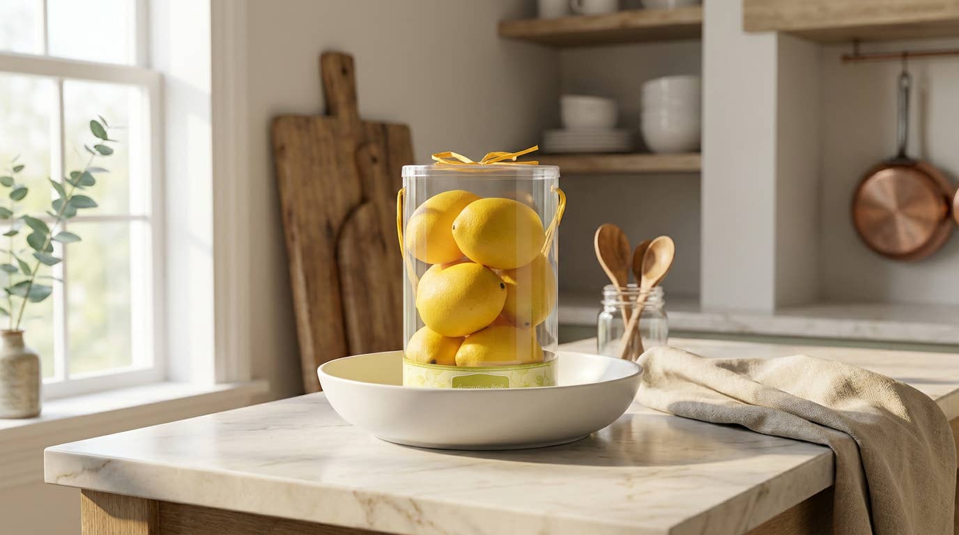 Flora Bunda Inc - Wholesale Decorative Tabletop Object - Tube-Pack Faux Lemons1