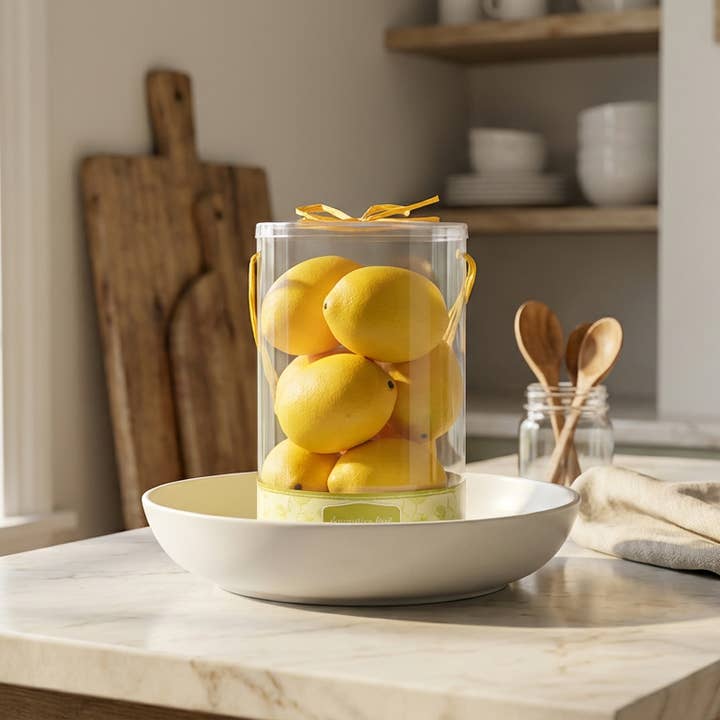 Flora Bunda Inc - Wholesale Decorative Tabletop Object - Tube-Pack Faux Lemons1