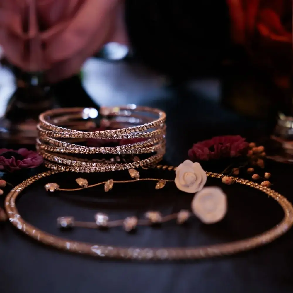 Aqua Essence Co - Wholesale Jewelry Set - Elise Bridal Set | Handcrafted Silver Wedding Jewelry4