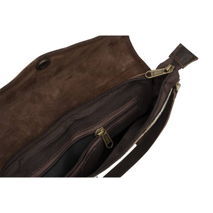B.S. Trading Co - Wholesale Crossbody Bag - Women's - Cowhide Envelope Fringe Purse