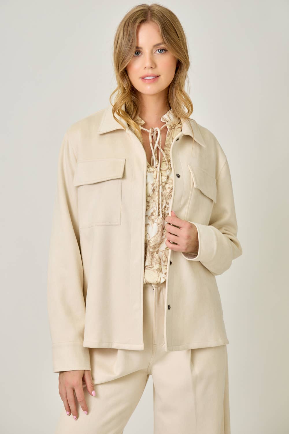 Mystree - Wholesale Shirt Jacket/Shacket - Women's - 61219 Suede Shacket10