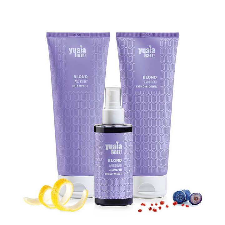 Blonde and Bright Complete silver set for wholesale by Yuaia Haircare