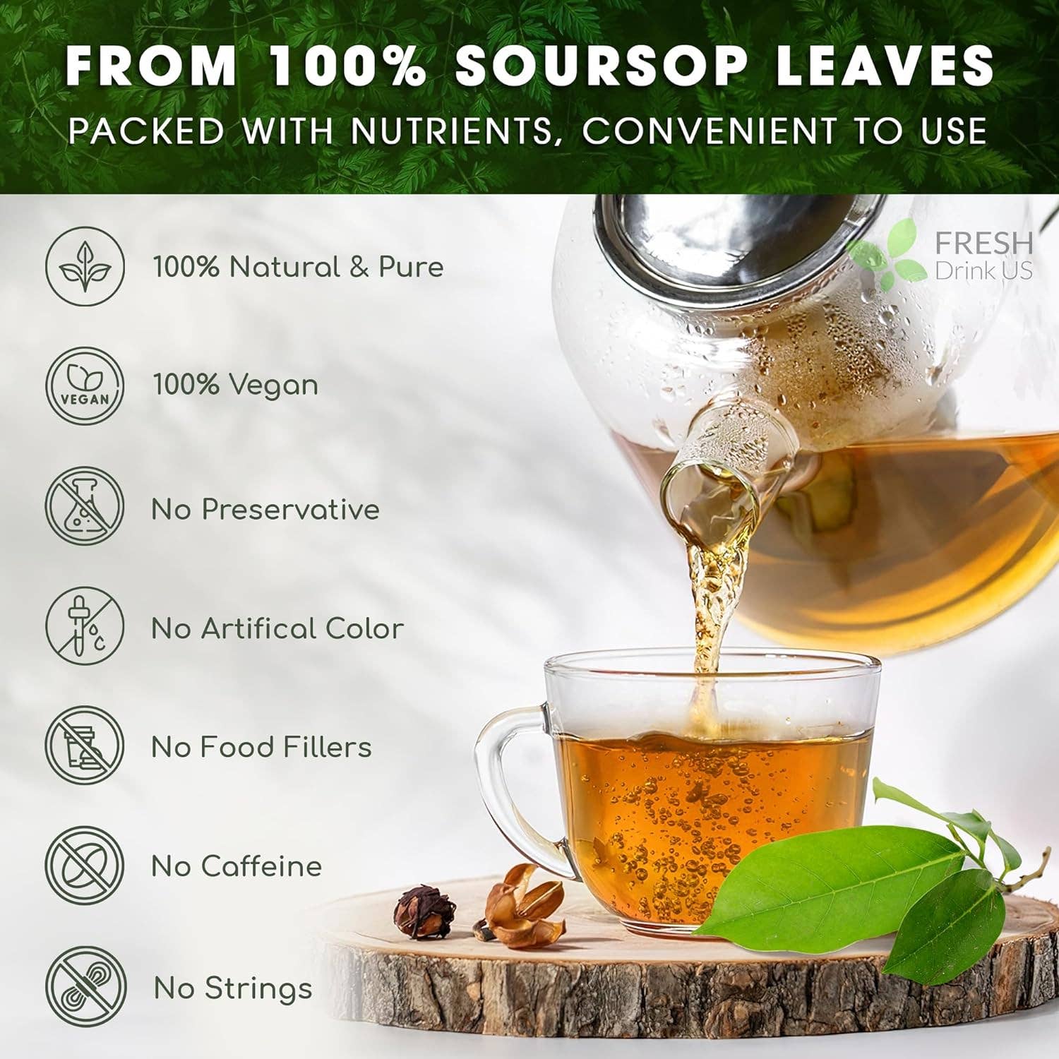 Naomi's Happy Place Shop - Wholesale Health/Detox Tea - Soursop Leaves Tea Version 22