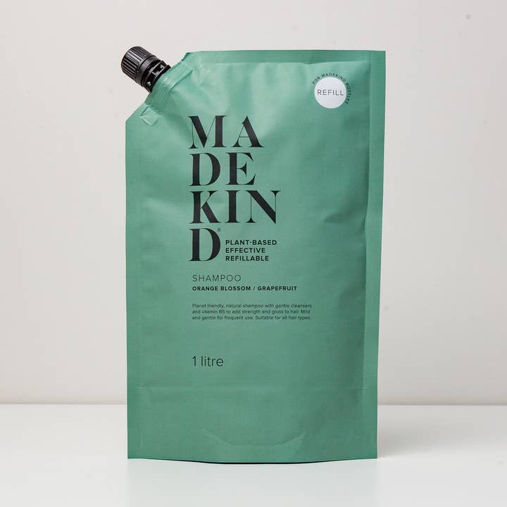 Hair Shampoo - Orange Blossom & Grapefruit 1L Refill for wholesale by MadeKind