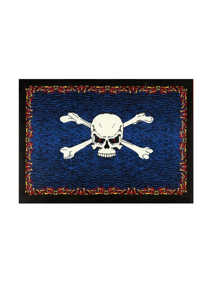 3D-minitapijt Fire Bones Pirate Peg verpakte wandtapijten voor wholesale door Sunshine Joy