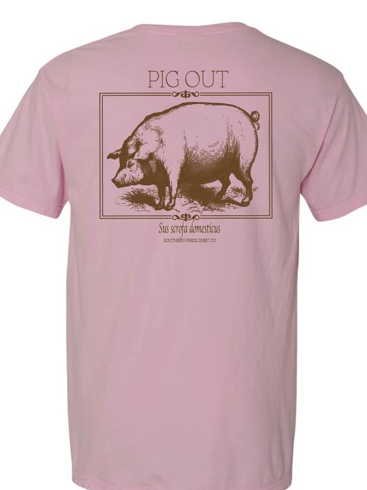 Pig T-shirt for wholesale by Southern Press Shirt Company