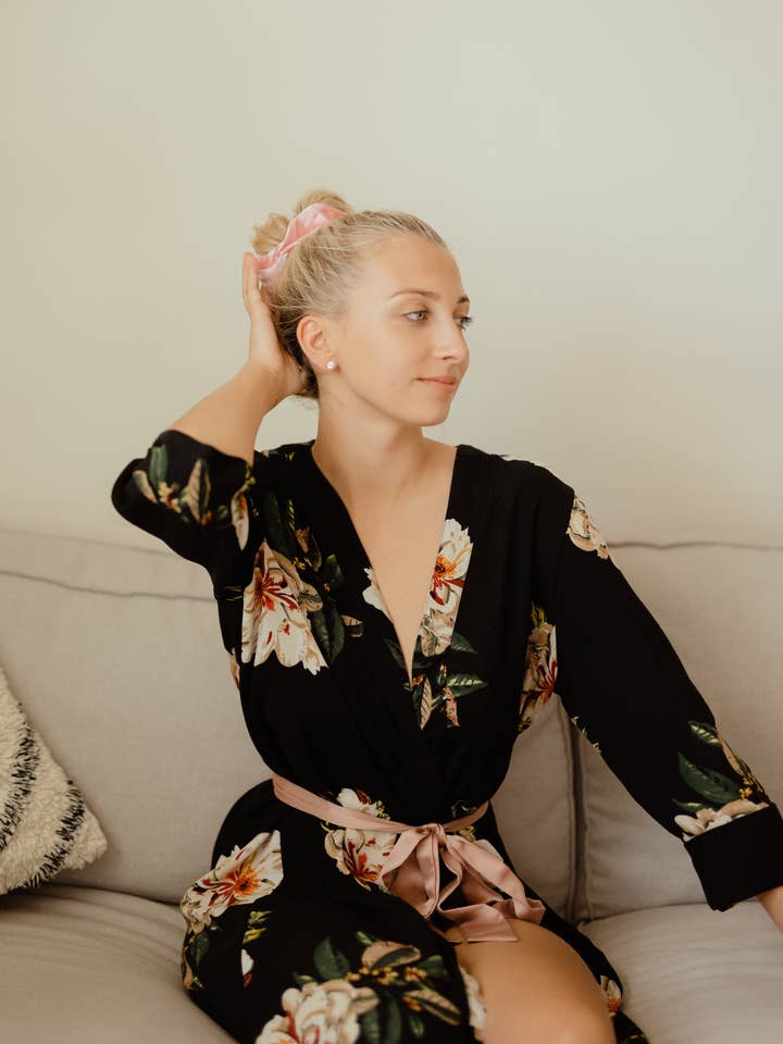 Elastico arricciacapelli in seta resistente al calore - Sleepy Tiescrunchie per la vendita all'ingrosso da parte di Pashi