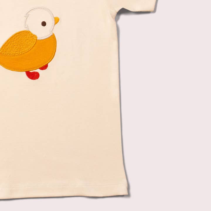 Little Duck Applique Organic Short Sleeve T Shirt for wholesale on Faire