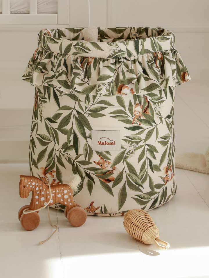 Spielzeugkörbe und Organizer Waldmotive für den Großhandel von Malomi Kids