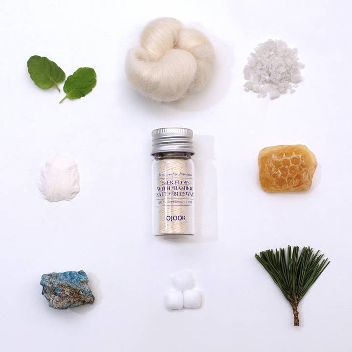 OJOOK - Wholesale Floss - Silk Floss with Bamboo Salt and Beeswax