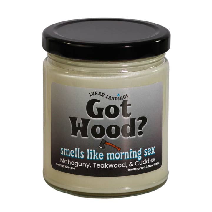 Vela de soja de madera de teca de caoba para venta al por mayor de Lunar Landings