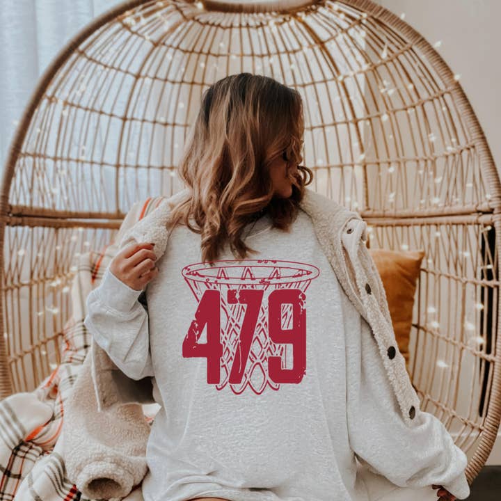 Uncommon Label - Wholesale Graphic Sweatshirt - Women's - 479 Arkansas Basketball Adult Graphic Crewneck Pullover0