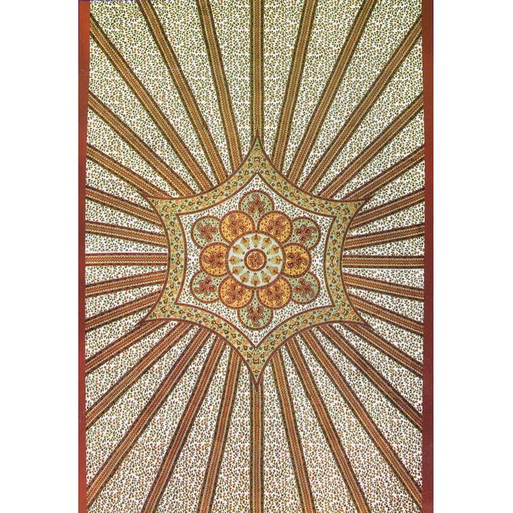 Roter blühender Stern Baumwollteppich für den Großhandel von Official Store