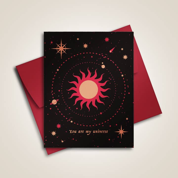 You Are My Universe - Greeting Card for wholesale by The Fabled Creative Co.