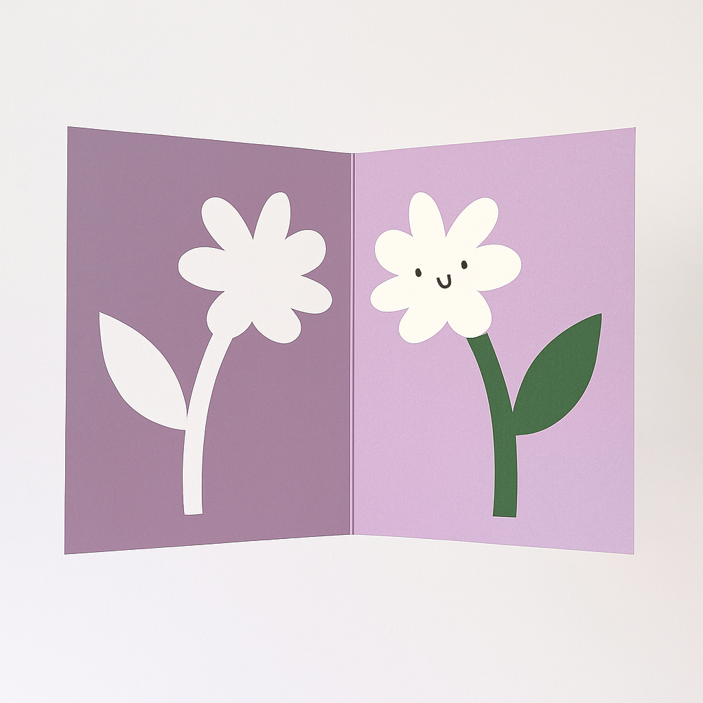 Rumble Cards – wholesale Everyday greeting card – Flower Card - Die Cut Cards - Floral - Just Because - Cute1