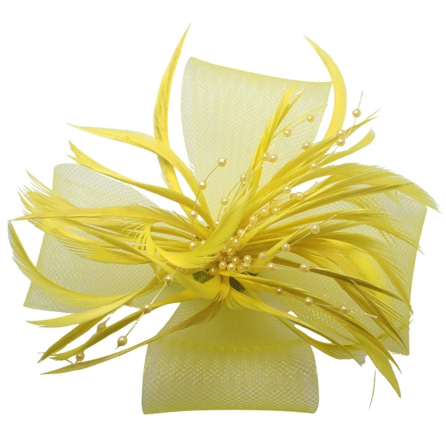 Topkids Accessories - Venta al por mayor Tocado - Mujer - Pinzas para el pelo con forma de flor, gorro de boda, pinza para el pelo, gorro Royal Ascot, con clip o diadema, diadema para niñas, mujeres15